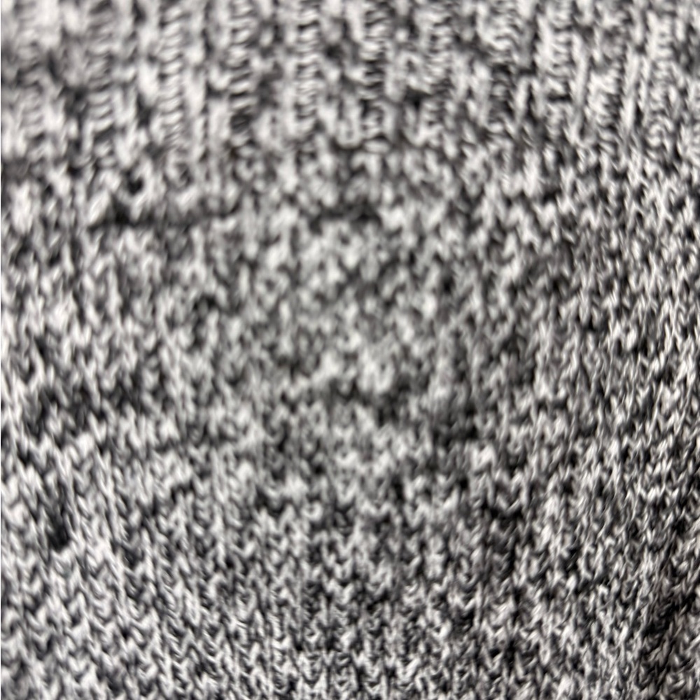 Calvin Klein gray textured zip front long sleeve sweater size large - Picture 9 of 11